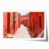 Extra large rolled print of Catalina, California scenery with vibrant floral elements, ideal for art wall dining room.