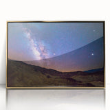 Framed acrylic print of Death Valley in muted earth tones, ideal for modern art wall decor.