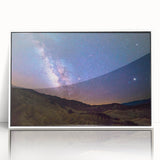 Framed acrylic print of Death Valley with soft beige and earth tones, ideal for modern art wall decor.