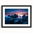 Extra large framed wall art of abstract Lake Tahoe scene in vibrant blues and greens, ideal for living room decor.