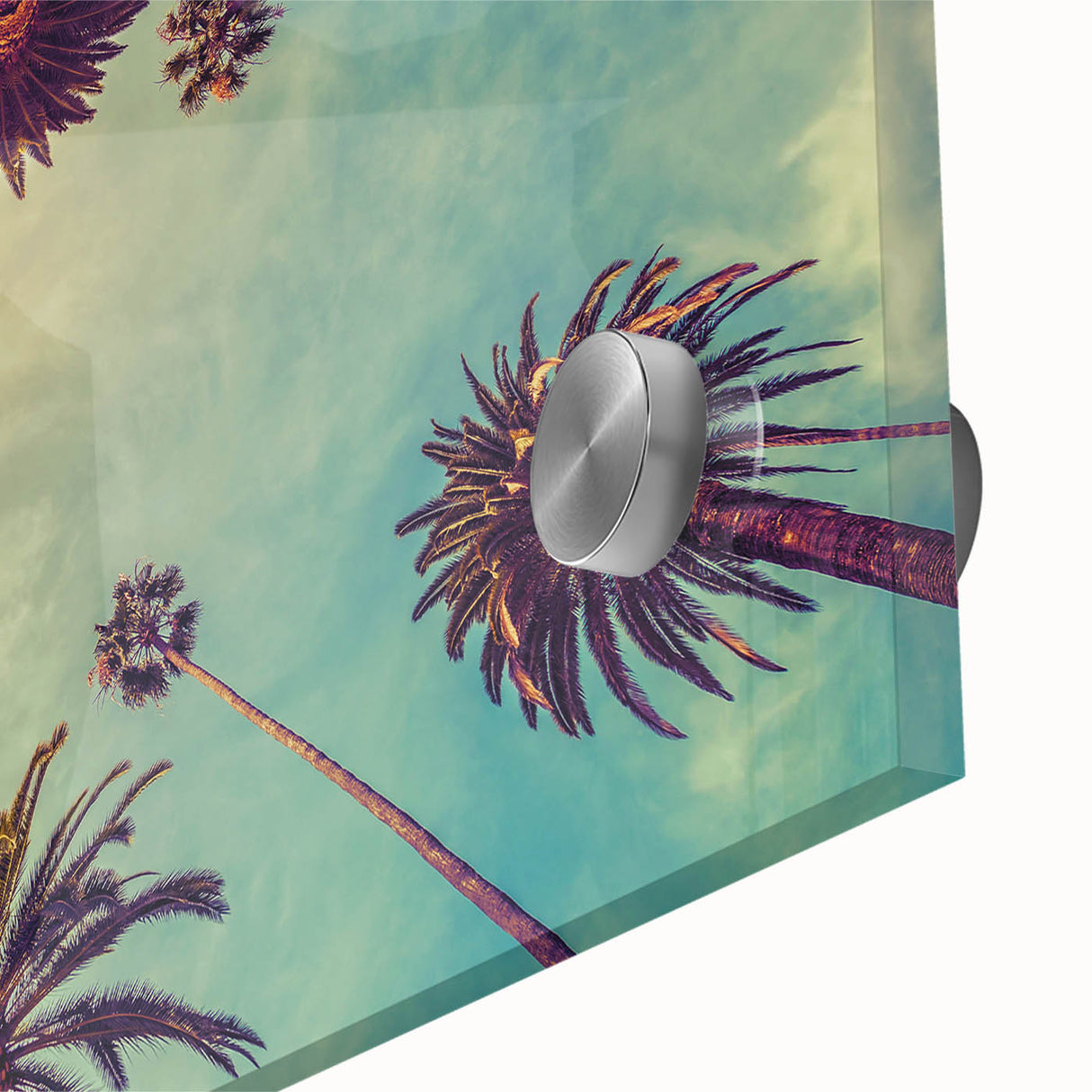 Large abstract depiction of Los Angeles in muted earth tones on acrylic glass, ideal for dining room art.
