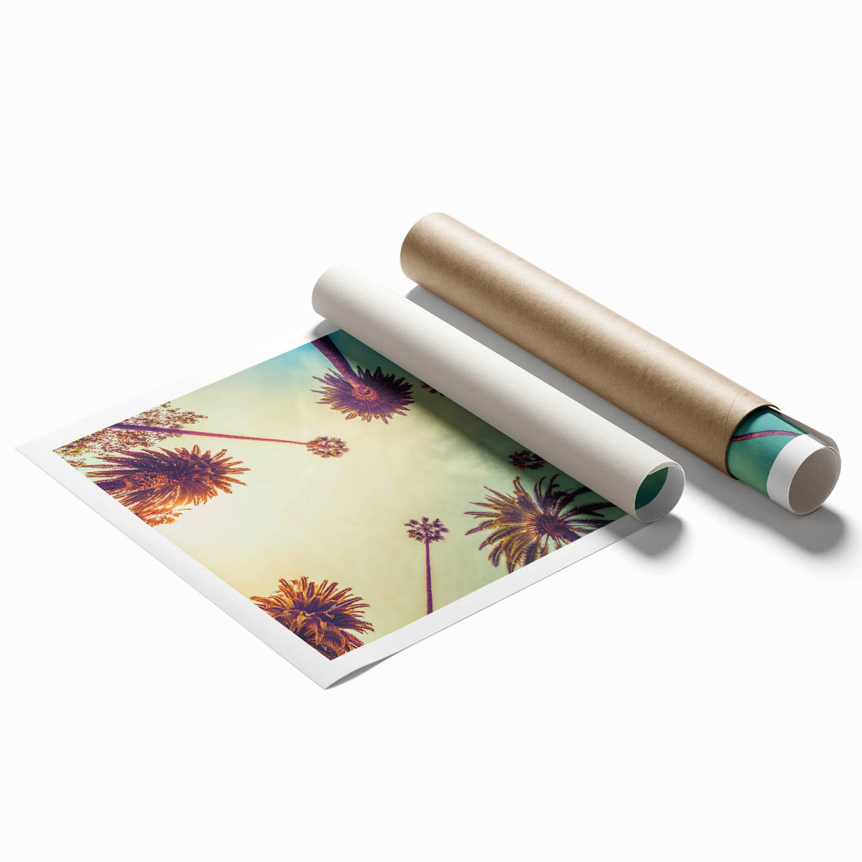 Extra large rolled print depicting vibrant floral art, ideal for classy bathroom wall art or large living room decor.