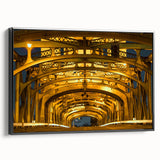 Black and white framed canvas depicting a vintage Sacramento landscape, ideal for bedroom wall decor.