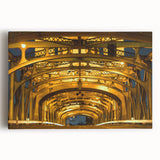 Black and white large art print of Sacramento skyline on stretched canvas, suitable for kitchen wall art.