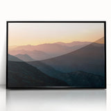 Large abstract wall art featuring a Santa Barbara scenery in muted earth tones on a framed acrylic.