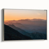 Framed canvas of a vintage-style Santa Barbara landscape in black with colorful accents, ideal for living room decor.