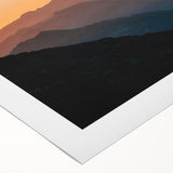 Art deco poster of Santa Barbara scenery in muted earth tones on rolled canvas, suitable for dining room wall art.