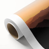 Art Deco style poster of Santa Barbara scenery on rolled canvas, featuring soft pastel colors, ideal for nursery wall art.