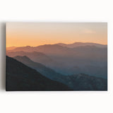 Black and white stretched canvas of Santa Barbara coastline, ideal for kitchen wall art.