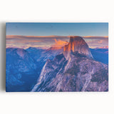 Black and white large art print of Yosemite scenery on stretched canvas, ideal for kitchen wall art.