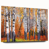 Large abstract depiction of Aspen, Colorado in muted earth tones on acrylic glass, ideal for bedroom or dining room art.