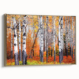 Framed canvas depicting a vintage-style landscape of Aspen, Colorado in muted gold and black tones.