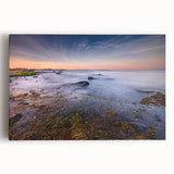 Black and white stretched canvas of Connecticut scenery, ideal for kitchen wall art.