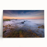 Black and white large art print of Connecticut scenery on stretched canvas, ideal for kitchen wall art or bedroom.