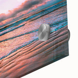 Large abstract wall art in mid-century modernist style depicting Daytona scenery on acrylic glass.