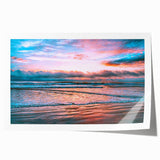 Extra large rolled print of Daytona scenery with vibrant floral designs, ideal for art wall dining room.
