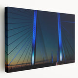 Delaware landscape on large stretched canvas, featuring muted green and brown tones, suitable for kitchen wall art.