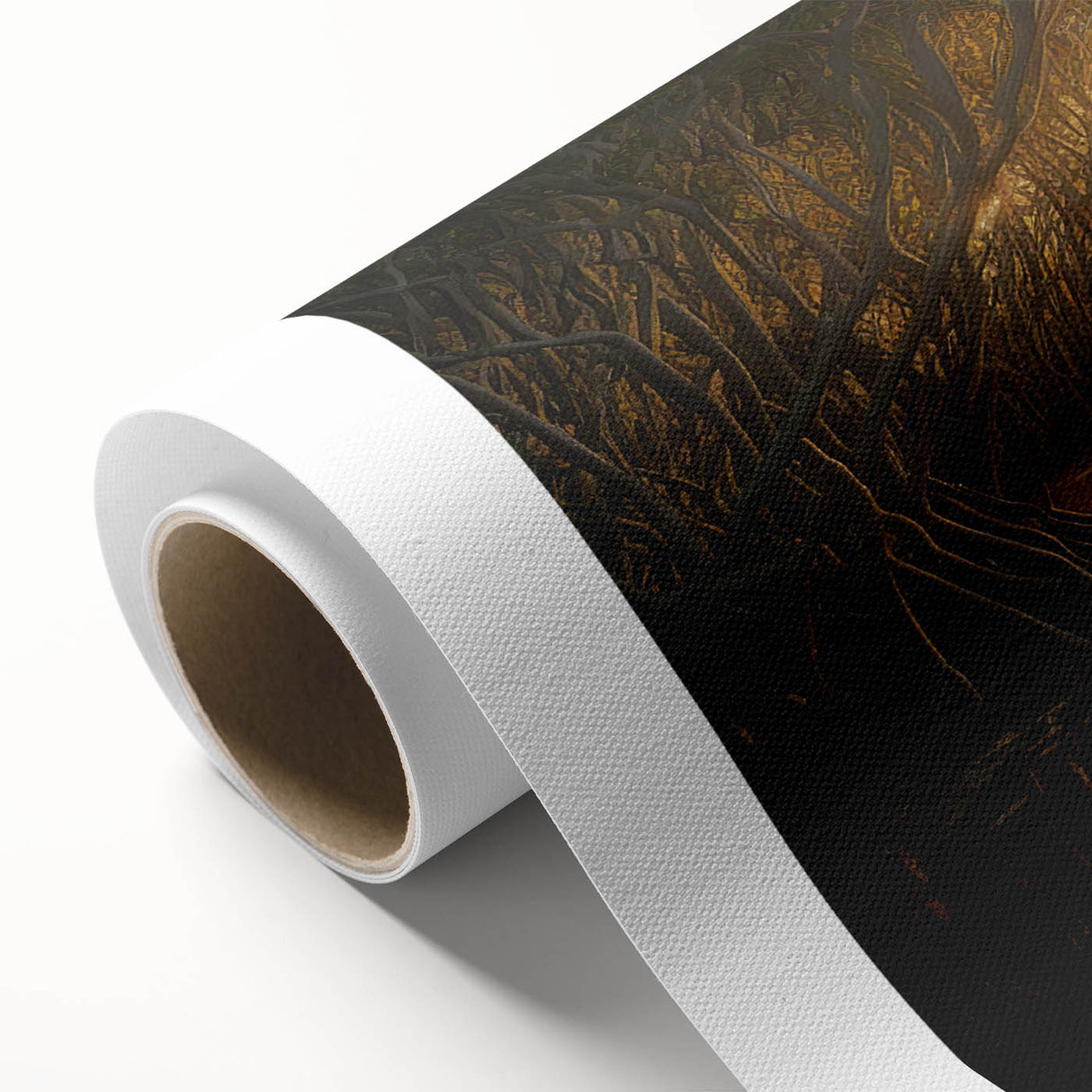Art deco poster of the Everglades in muted green and blue tones on rolled canvas, ideal for nursery wall art.