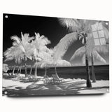 Acrylic print of Florida Keys scenery in blue and green hues, suitable for bedroom or dining room decor.