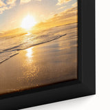 Close-up of a textured black wall art depicting colorful Kauai scenery on a framed canvas, ideal for living room decor.