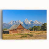 Black and white photograph of Idaho scenery on large stretched canvas, suitable for kitchen wall art.