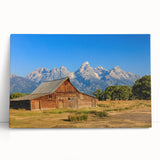 Black and white photograph of Idaho scenery on large stretched canvas, suitable as kitchen wall art or bedroom decor.