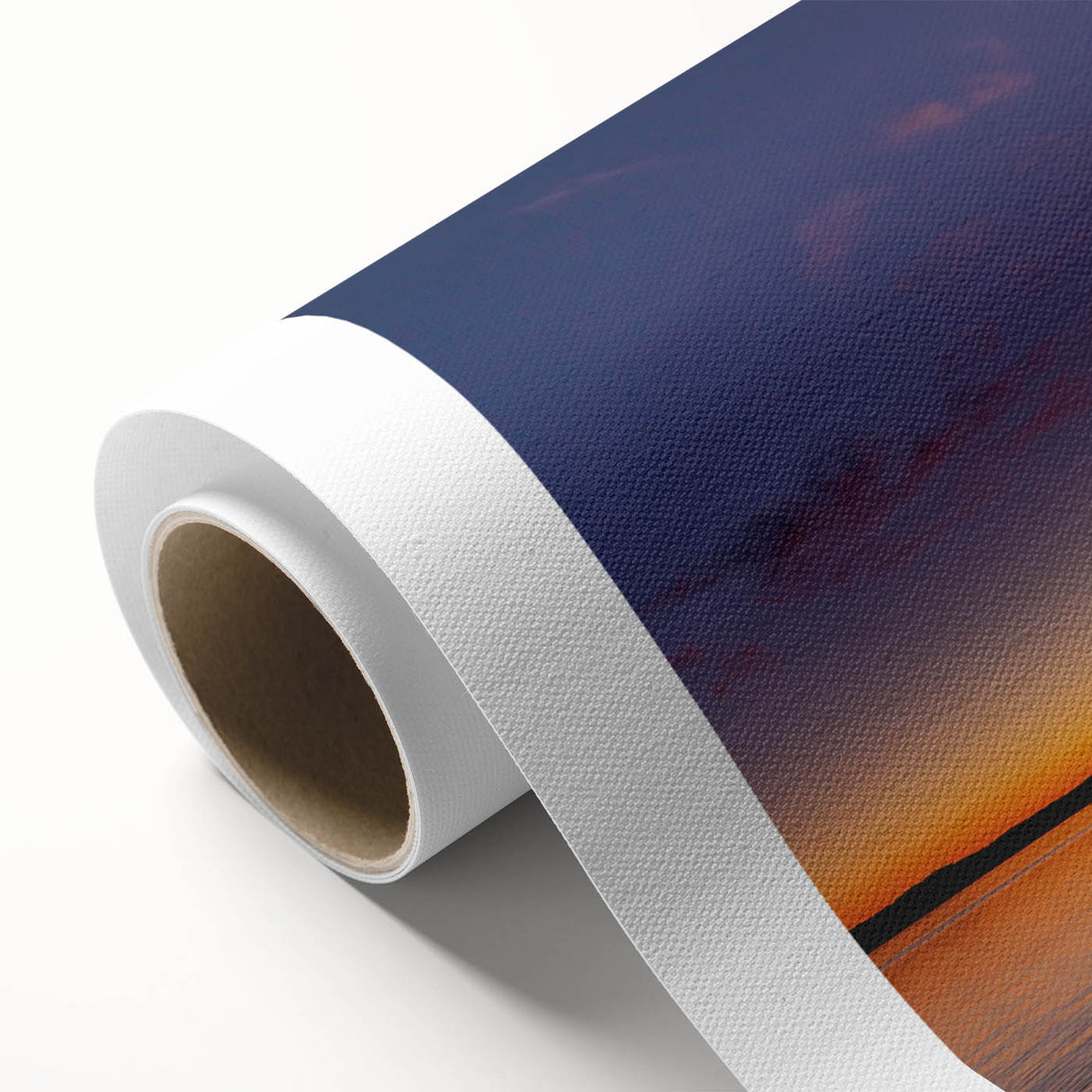 Art deco poster of Lake Michigan, featuring soft blue and gray tones on rolled canvas, ideal for nursery wall art.