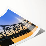 Extra large wall art featuring line art flowers in neutral tones on a rolled canvas, suitable for large living room spaces.