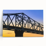 Black and white photo of an Indiana landscape on stretched canvas, ideal for kitchen wall art.