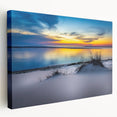 Large canvas print of a Kansas landscape in muted earth tones, suitable for kitchen wall art.