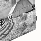 Large abstract wall art depicting Kentucky scenery in mid-century modernist style on acrylic glass.