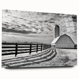 Large abstract wall art depicting a Kentucky landscape in muted green and blue tones on acrylic glass.