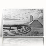 Art deco style Kentucky scenery on white acrylic framed wall art, suitable for modern nursery decor.