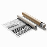 Extra large rolled print of Kentucky scenery with vibrant floral elements, ideal for classy bathroom wall art.