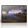 Large abstract wall art featuring a Louisiana landscape in muted earth tones on a framed acrylic.