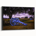Black and white landscape art painting of Louisiana on framed canvas, suitable for bedroom decor.