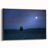 Black and white framed canvas of Annapolis landscape, ideal for bedroom wall art in vintage poster style.