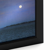Extra large framed canvas featuring a textured depiction of Annapolis skyline in black with colorful accents.