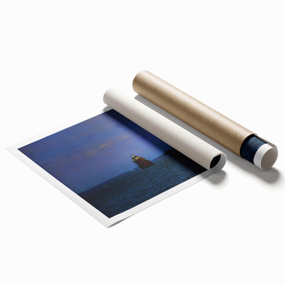 Extra large rolled print of Annapolis scenery with vibrant floral art.