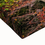 Black and white landscape art painting of Michigan's Upper Peninsula on stretched canvas, ideal for bedroom wall decor.