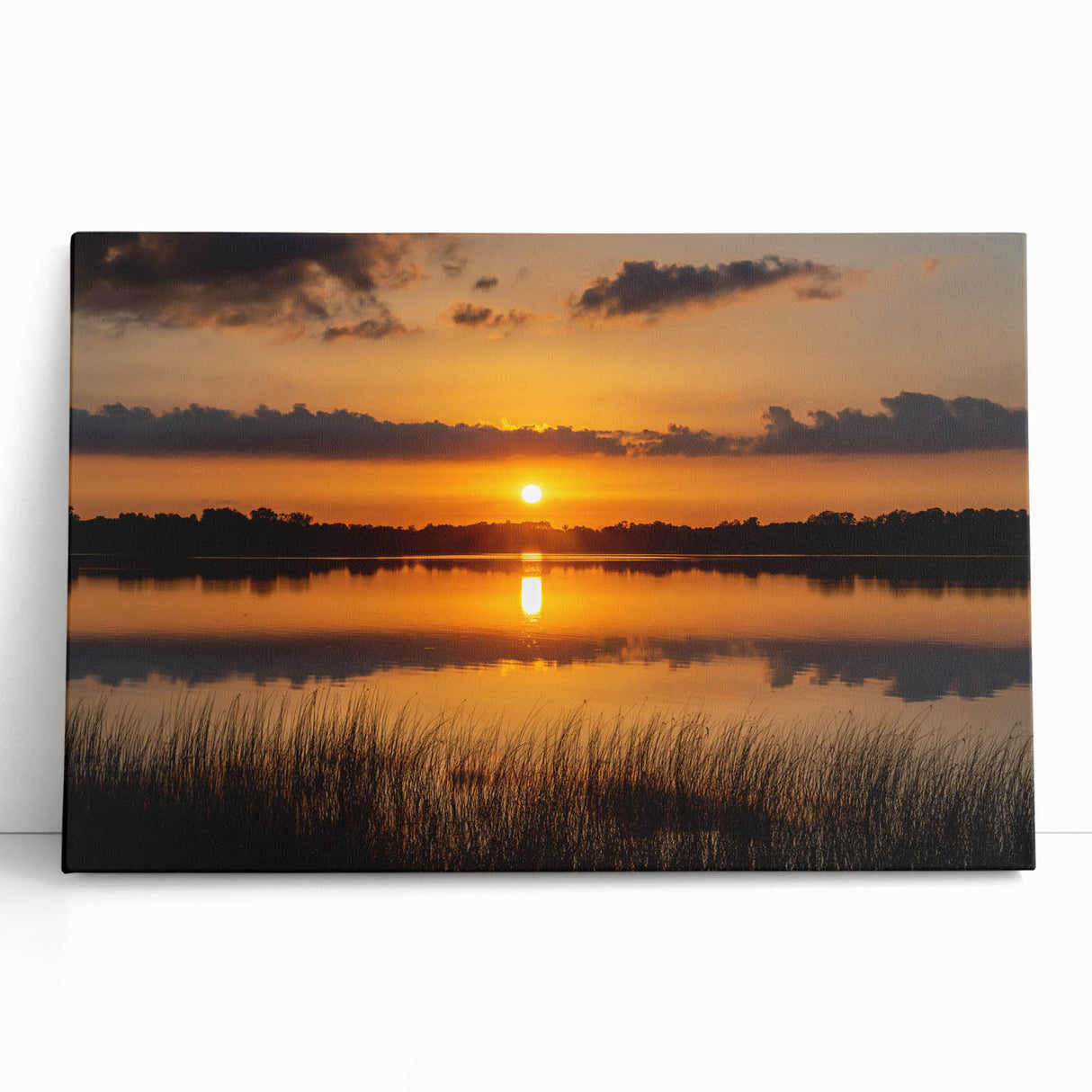 Black and white stretched canvas of a Minnesota landscape, ideal for kitchen wall art or bedroom ambiance.