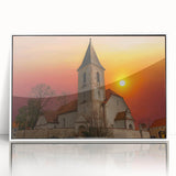 Acrylic print of Kansas City skyline in art deco style, with muted gray and blue tones, ideal for modern nursery wall decor.