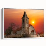 Vintage poster art of Kansas City, featuring colorful elements on a large white-framed canvas.