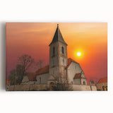 Black and white large art print of Kansas City skyline on stretched canvas, suitable for kitchen wall art.