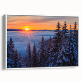 Vintage poster art of Montana scenery on a framed canvas with colorful accents, ideal for living room decor.