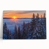 Black and white photograph of Montana scenery on large stretched canvas, ideal for kitchen wall art.
