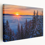 Large canvas print of a Montana landscape, featuring muted earth tones, ideal for kitchen wall art.