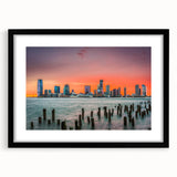 Extra large, textured abstract art print with colorful swirls on a framed canvas, ideal for living room decor.