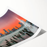 Extra large wall art featuring line art flowers in black and white, ideal for large living room decor.