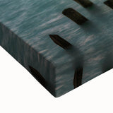 Large art of a New Jersey landscape in black and white on stretched canvas, ideal for bedroom wall decor.